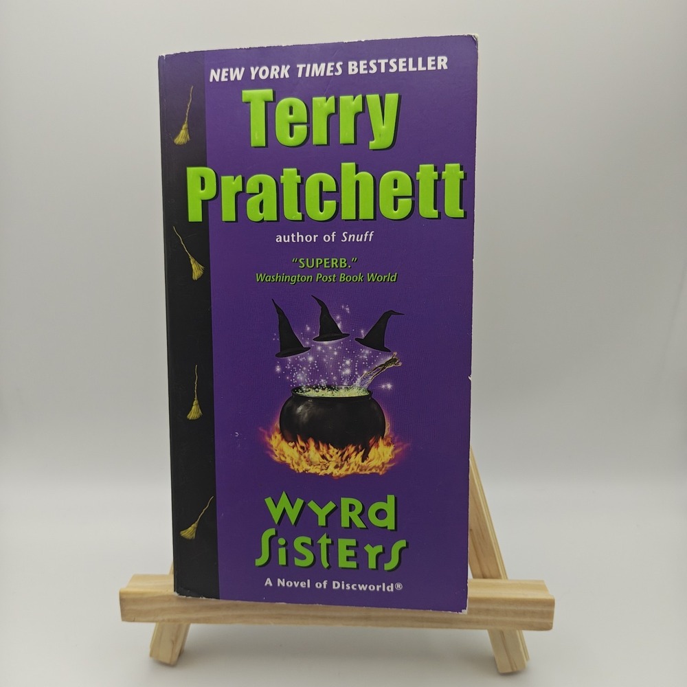 Wyrd Sisters by Pratchett, Terry Novel Discworld 9780062225733 Satire Witches